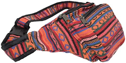 Festival Colorful Bum Bag Fanny Pack Coin Money Purse Waistpack Pouch Travel Holiday Wallet Boho Belt J