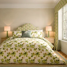 Fig Harvest Double Duvet Cover Set Green