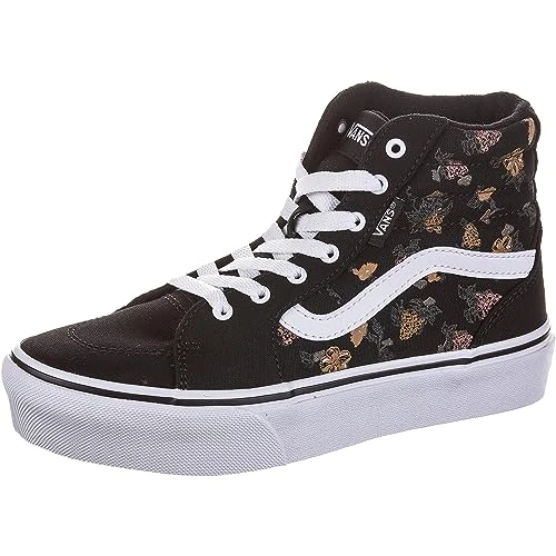 Filmore Hi Platform Sneaker, Garden Floral Black/White, 4 UK