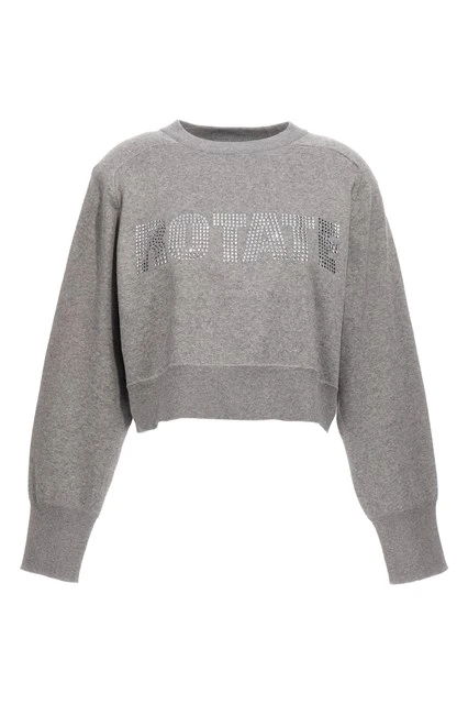 Firm Knit Cropped sweater Gray Size DE