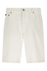Five-Pocket Bermuda Shorts - White Five-Pocket Bermuda Shorts - White