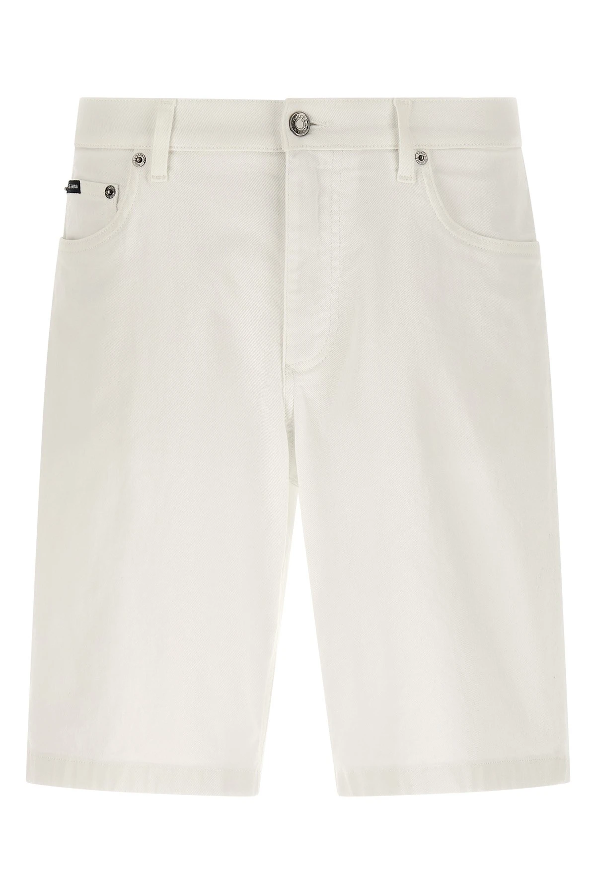 Five-Pocket Bermuda Shorts - White