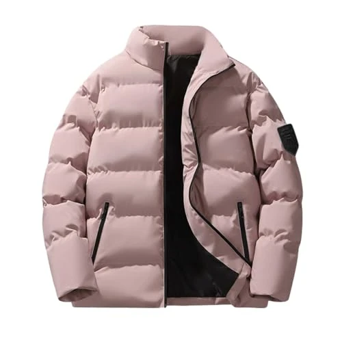 Flash Deals Of The Day Casual Collar Down Jacket Warm Cuffs Solid Color Zipper Men'S Jacket Men'S Hoodless Down Jacket Mens Rain Jacket 3xl Gothic Long Coat Men Mens Under 5 Pounds Clearance