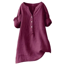 Flash Deals of The Day Women Tops Linen Medium Sleeve Button Down Blouse Solid Color Printed Clothing 2024 Summer Fashion V Neck Casual Comfortable Womens Shirt fo Warehouse Clearance Bargains Sale Flash Deals of The Day Women Tops Linen Medium Sleeve Button Down Blouse Solid Color Printed Clothing 2024 Summer Fashion V Neck Casual Comfortable Womens Shirt fo Warehouse Clearance Bargains Sale