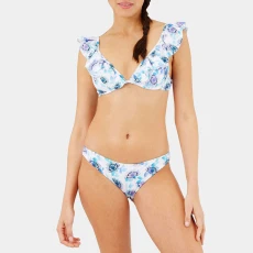 Flash Flowers Bikini Bottoms - Purple