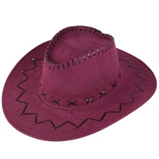Flat Cap Winter Hat Unisex Adult Sun Protection Cap Mongolian Vest Cowboy Hat Baseball Caps Women Summer Beach, Wine Red, One Size