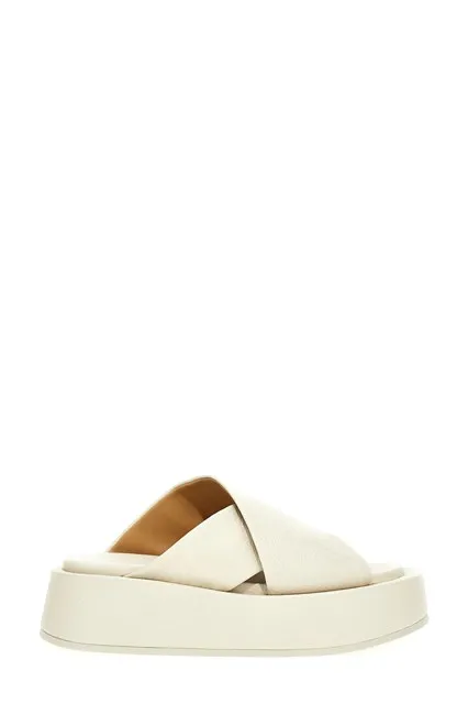 Flat slides - White