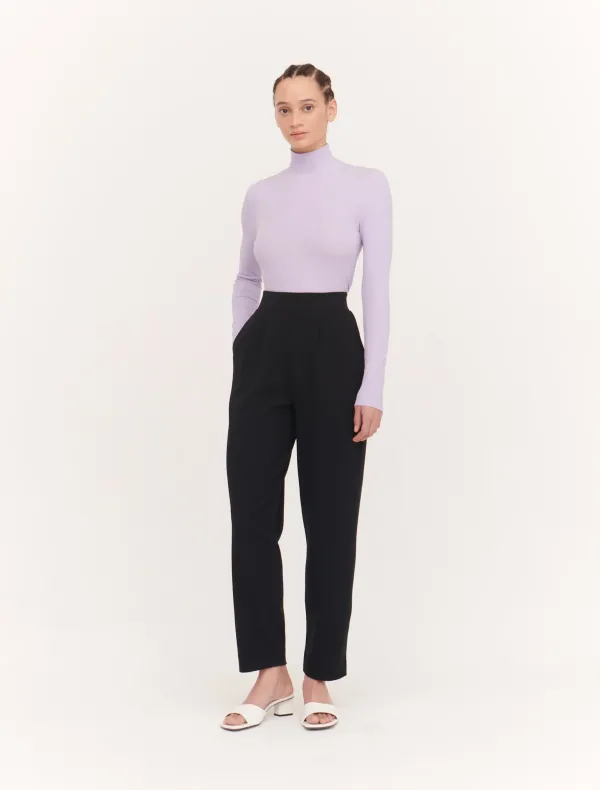 Flax Trousers in Black