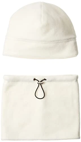 Fleece Hat and Gaiter Set, Ivory, One Size