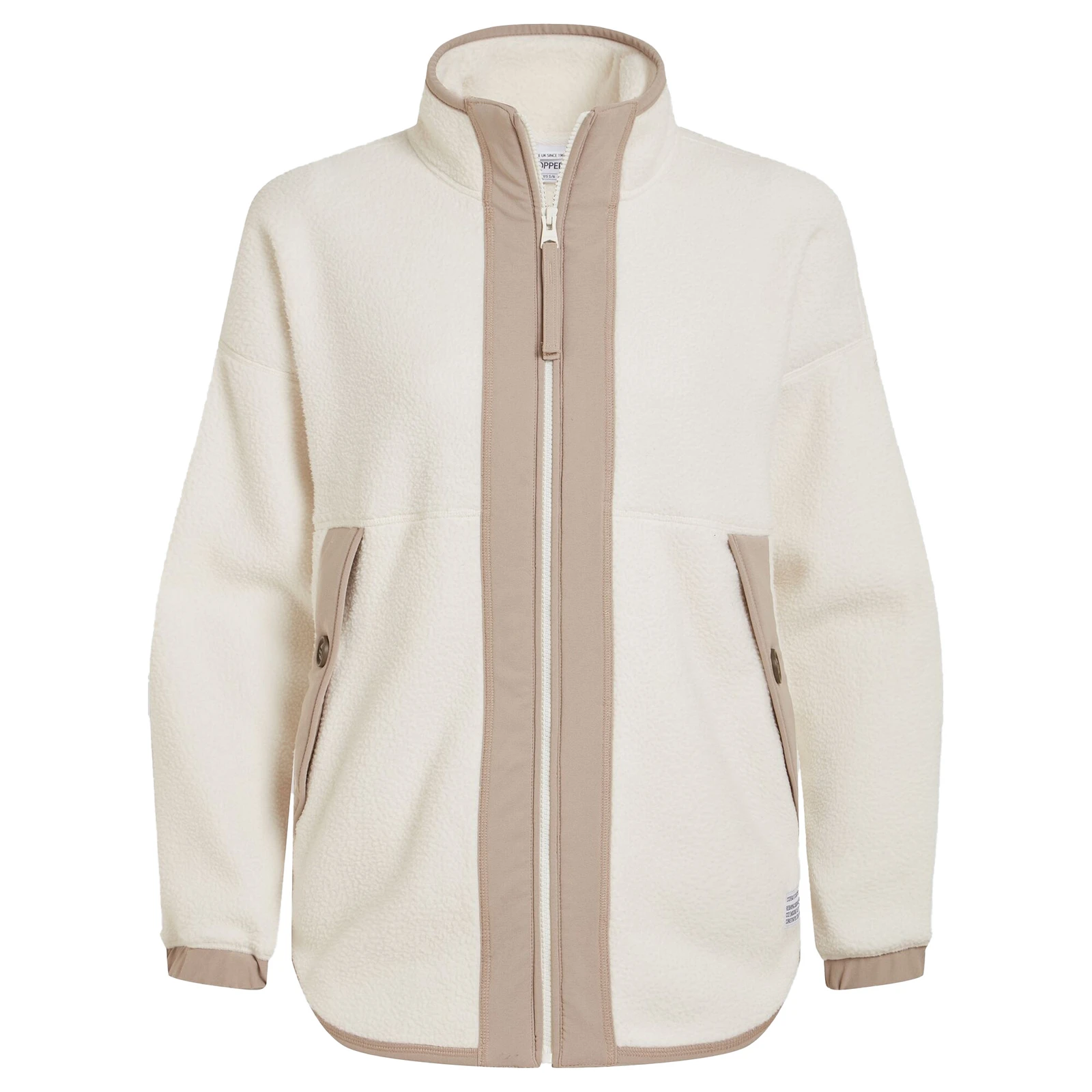 Fleece Jacket Mixed Calico - Cream