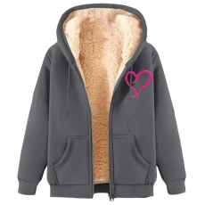 Fleece Jacket Women UK Sale Ladies Teddy Fleece Jacket Hooded Trench Coat Winter Coat Sherpa Lined Jacket Full Zip Teddy Bear Coats Fleece Sweatshirts Ladies Fleece Tops Sweater Outwear