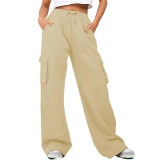 Fleece Lined Sweatpants, Women's Casual Pants, Cotton Linen Pants for Women, Tracksuit Bottoms Men Zip Pockets, Women Casual Pant, Womens Casual Sport Pants, Low Rise Baggy Jeans Women Beige