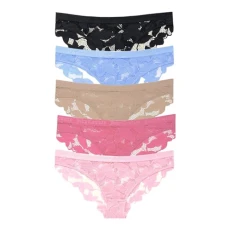 Floral Lace Bikini Panty 5 Pack, 5pkaw, L Floral Lace Bikini Panty 5 Pack, 5pkaw, L