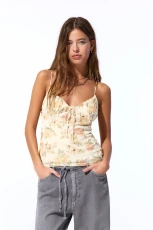 Floral Strappy Top - Print