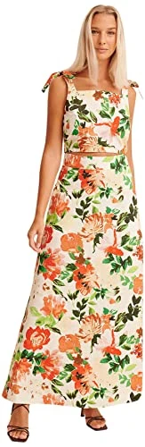 Flowy Maxi Skirt, Floral, EU 36