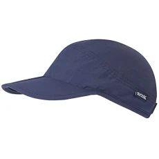 Folding Peak Cap Lightweight Ventilated Unisex Headwear - Navy, SGL Folding Peak Cap Lightweight Ventilated Unisex Headwear - Navy, SGL