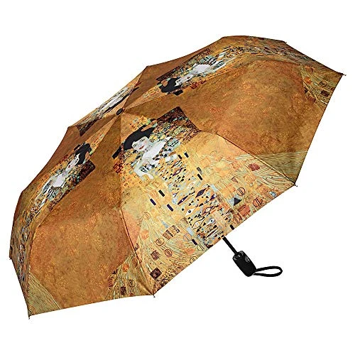 Folding Pocket Umbrella Automatic Telescopic Art Lightweight auto Open Men Women Gustav Klimt Adele