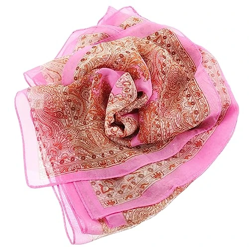 Formal Shawls and Wraps for Evening Dresses Scarfs for Women Dressy Collar Scarf Evening Wraps and Shawls Formal Girl Scarf Long Scarves for Hair Wrapping Women Scarf Chiffon Pink