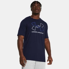 Foundation Mens Short Sleeve Midnight Navy / Royal / Mod Gray Blue