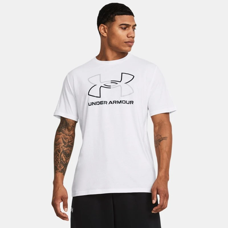 Foundation Mens Short Sleeve White / Mod Gray / Black