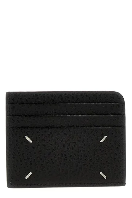 Four Stitches card holder - Black
