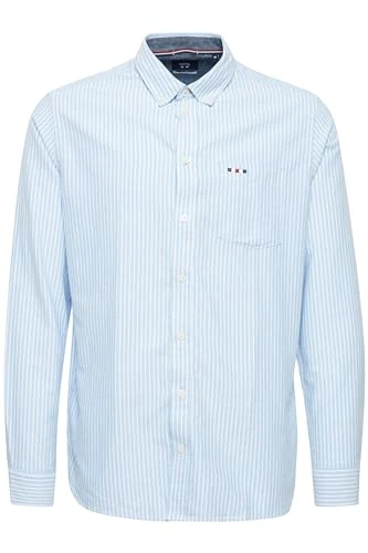 FQSteven Men's Long-Sleeved Shirt, Shirt Collar, 100% Cotton, Regular Fit, Regatta (184039), 3XL