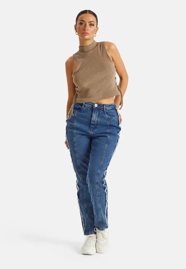 Fray Seam Detail Wrath Jean