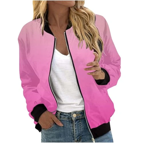 Friday Deals 2024 My Orders Overstock Bomber Jacket Women Summer Lightweight Equidry Coat Ladies Jac