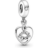 Friends Forever Heart Drop Charm