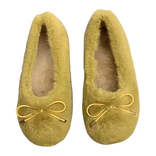 Friendship Gifts for Women Slipper Socks Womens 4-7 Non Slip Outdoor Slippers for Women Ladies Wide Fit Slippers Mother of The Groom Gifts Gift for Women Indoor Slippers Women Yellow