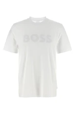 Front embroidery T-shirt White Size