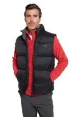 Frost Extreme Mens Down Gilet - Warm, Water-resistant Parka with Rip Stop Fabric & Downproof lining - For Autumn, Winter, Outdoors, Travelling, Hiking Jet Black XS Frost Extreme Mens Down Gilet - Warm, Water-resistant Parka with Rip Stop Fabric & Downproof lining - For Autumn, Winter, Outdoors, Travelling, Hiking Jet Black XS