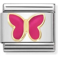 Fuchsia Pink Butterfly Charm