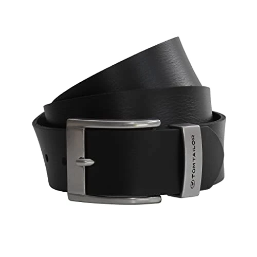 Full Leather Belt by  - Robust Cowhide Leather Men's Belt, Sturdy Metal Pin Buckle Belt Buckle (Choice of Length) - Presented by ZMOKA®, black, 115 cm