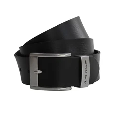 Full Leather Belt by - Robust Cowhide Leather Men's Belt, Sturdy Metal Pin Buckle Belt Buckle (Choice of Length) - Presented by ZMOKA®, black, 115 cm Full Leather Belt by - Robust Cowhide Leather Men's Belt, Sturdy Metal Pin Buckle Belt Buckle (Choice of Length) - Presented by ZMOKA®, black, 115 cm