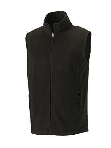 Full Zip Fleece Gilet Black