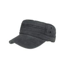 Funny Men's Cotton Washed Flat Caps Top Vintage Cadet Caps Design Cap Baseball Caps Holder Wood, black, One Size