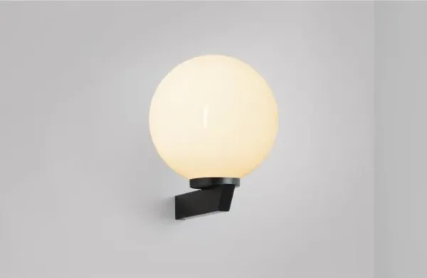 Gaia - Plate - DALI-A Wall Light antique bronze with shiny opal glass