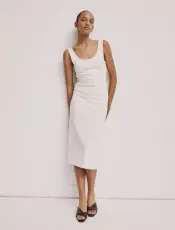 Gail Dress in Chalk White