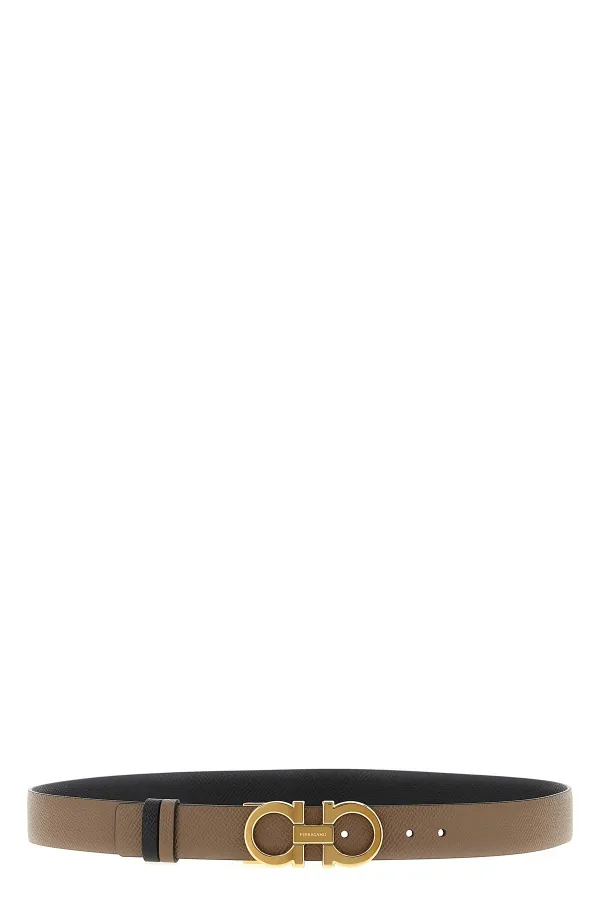 Gancini Reversible Belt - 70 cm