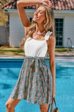 Garden Daydream Floral Mini Dress - White
