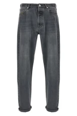 Garment-dyed jeans Gray Size