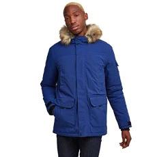 Garrick Parka 100% Waterproof Ultra Warm Mens Coat with Hood, Eco-Friendly Filling, Removable Faux Fur Trim, Heavyweight Winter Tested Jacket, Ideal for Winter Communting