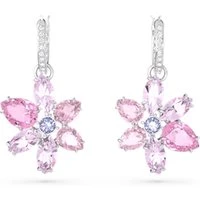 Gema Pink Flower Drop Earrings