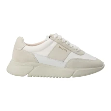 Genesis Vintage Runner Trainers tylish Low Top Lace Up Sneakers in White