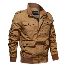 Gents Overcoats Clearance Mens Long Smart Jacket Designer Jackets for Men UK Mens Jacket Waterproof Aviator Jacket Mens Men's Cycling Jackets Long Suit Coat Clearance Khaki