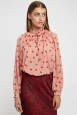 Gerome Oakleaf Blouse - Pink