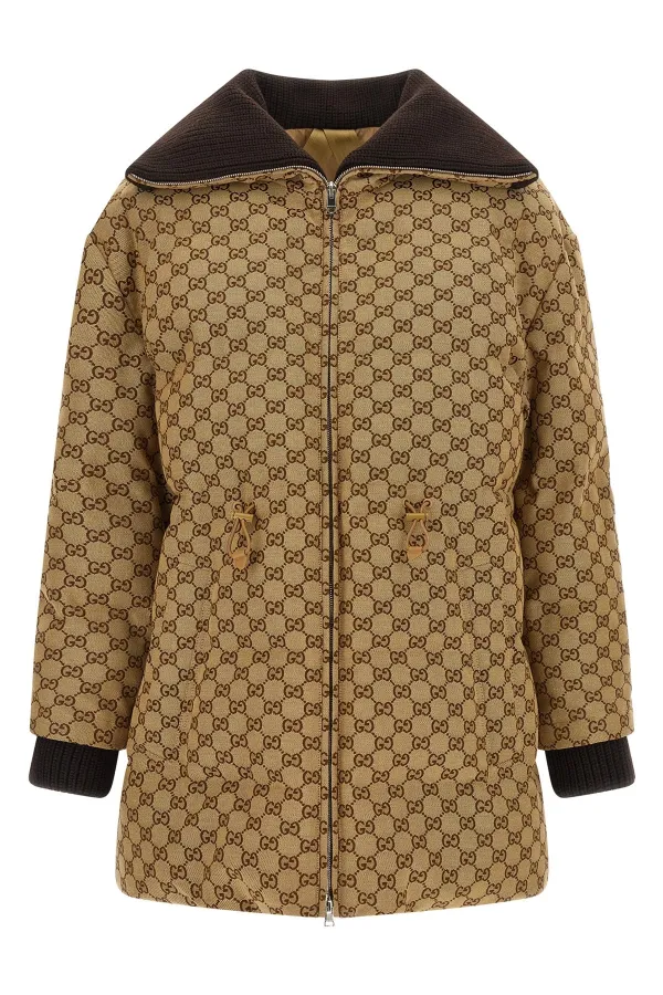 Gg Fabric Down Jacket