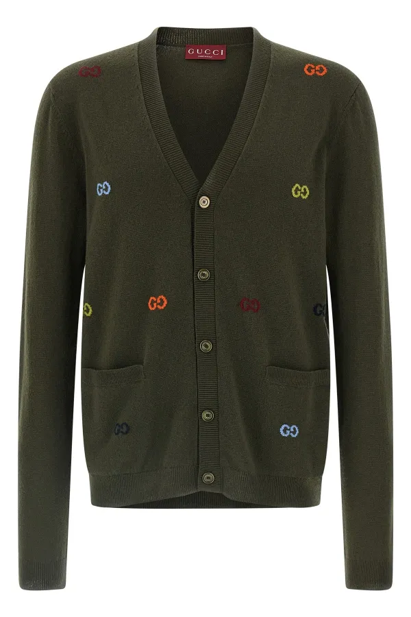 Gg Intarsia Cardigan