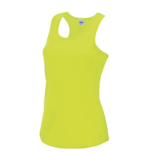 Girlie Fit Sports Ladies Vest / Tank Top (S) (Electric Yellow)